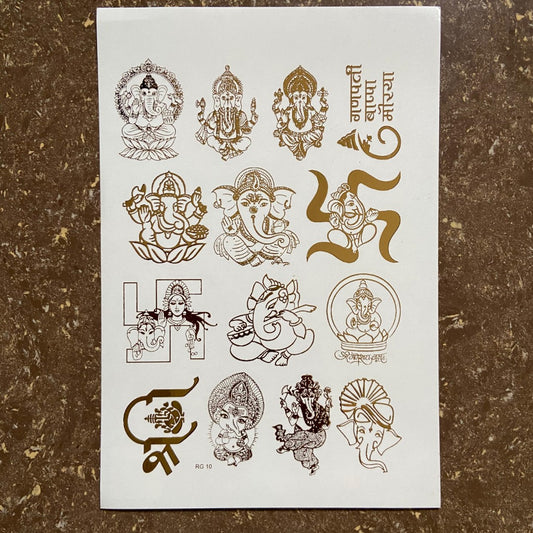 A5 Embossed Stickers - D15