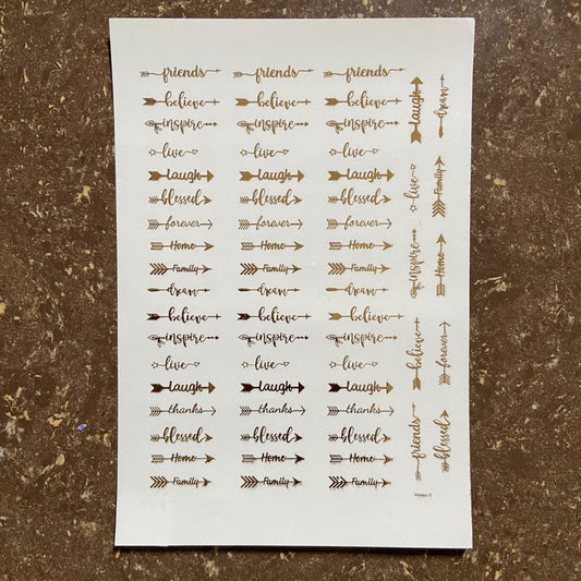 A5 Embossed Stickers - D4