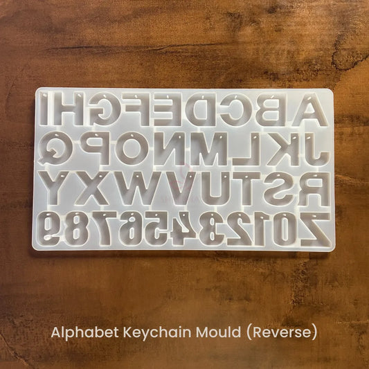 Alphabet Keychain Mould (Reverse)