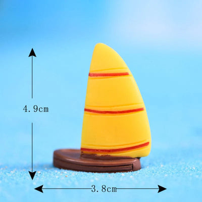 Big Yellow Sailboat Miniature