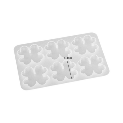 6 Cavity Four Clover Pendant / Keychain Mould