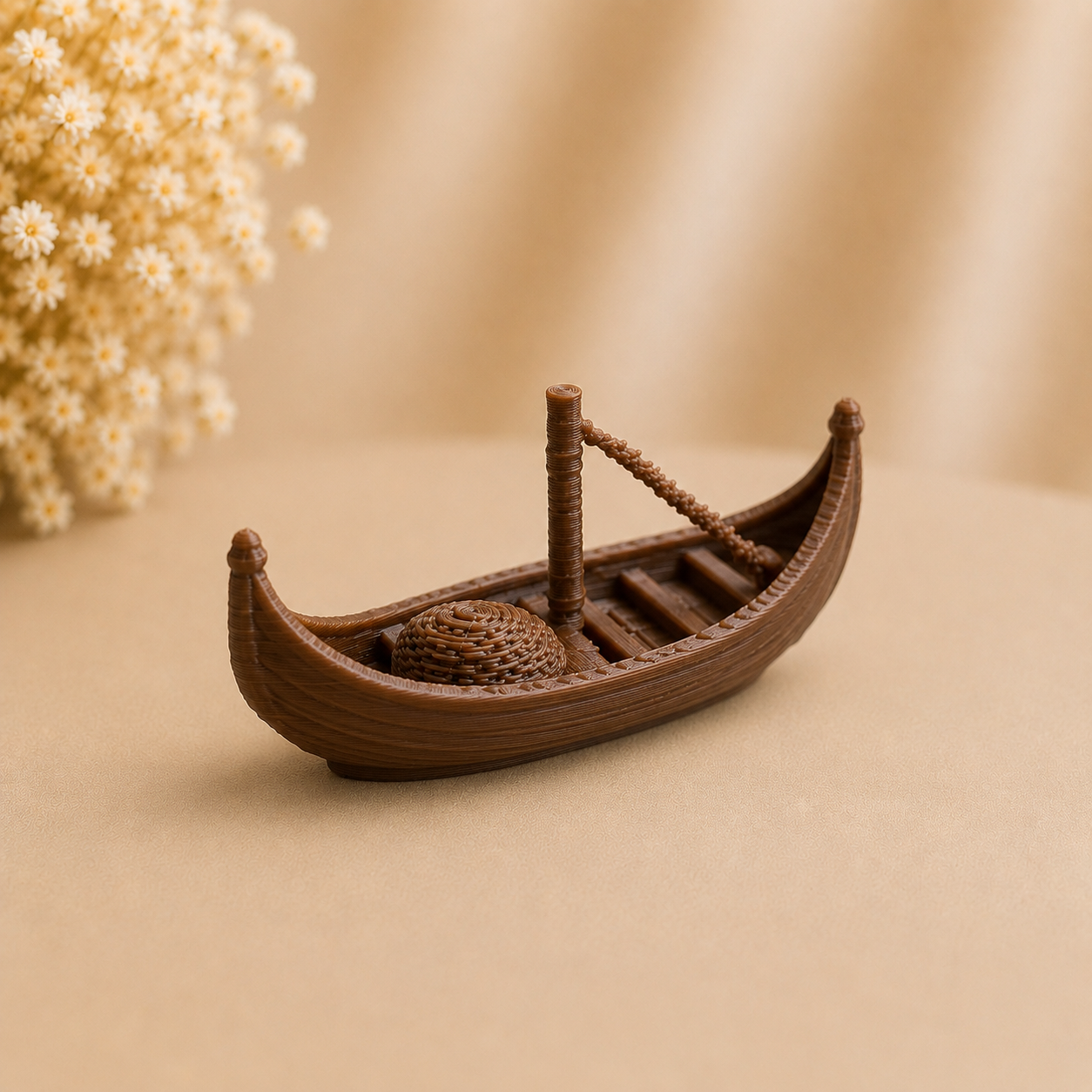 Traditional Odisha Coast Style Boat Miniature