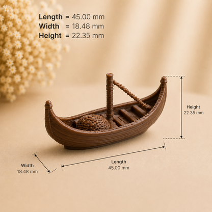 Traditional Odisha Coast Style Boat Miniature