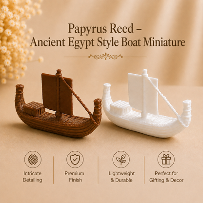 Papyrus Reed – Ancient Egypt Style Boat Miniature