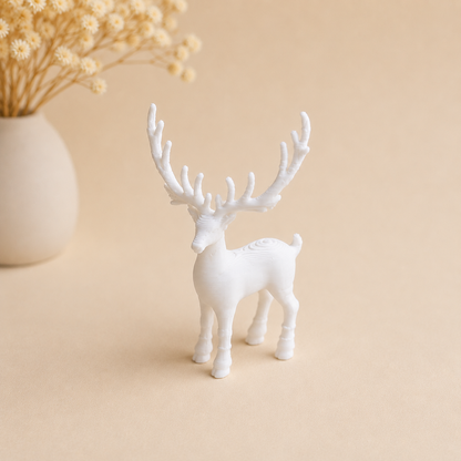 Majestic deer miniature figurine for resin art embedding and decorative craft projects by Shrebhavi