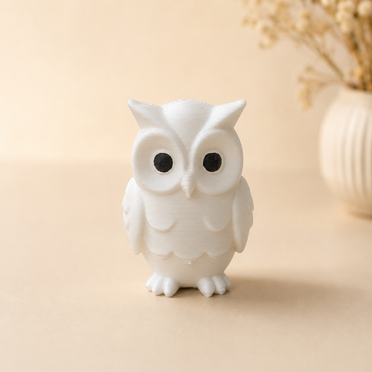 Small owl miniature figurine for resin art inclusions and craft decoration by Shrebhavi