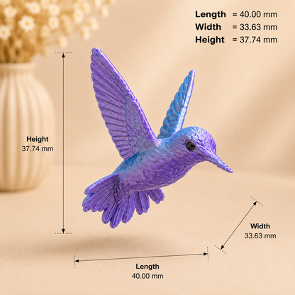 Tiny hummingbird miniature figurine for resin art inclusions and craft projects by Shrebhavi