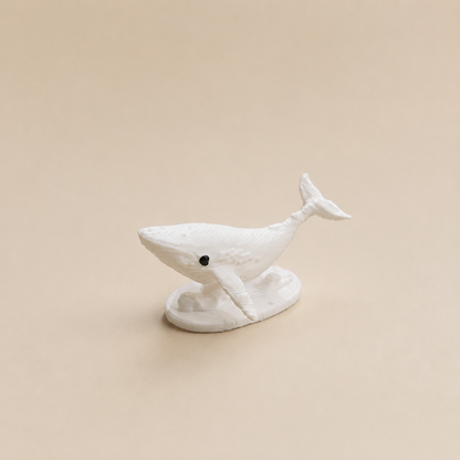 Whale miniature figurine for embedding in epoxy resin art and ocean-themed craft projects