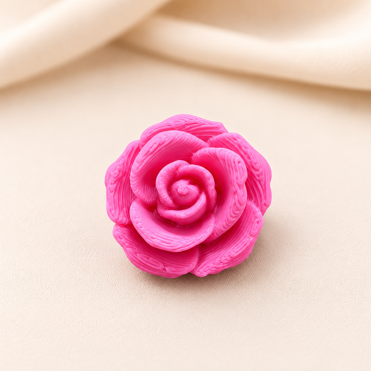 Handmade resin lotus miniature figurine for home decor by Shrebhavi