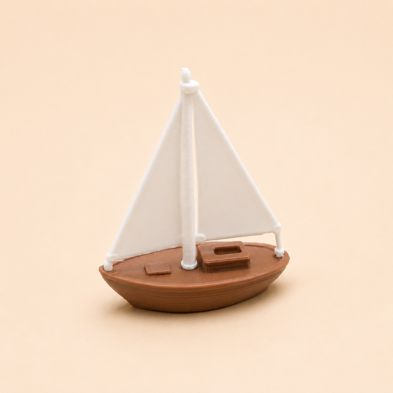 Sailboat miniature figurine for nautical home decor by Shrebhavi