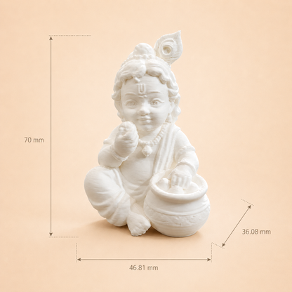 Bal Krishna with Laddu Miniature