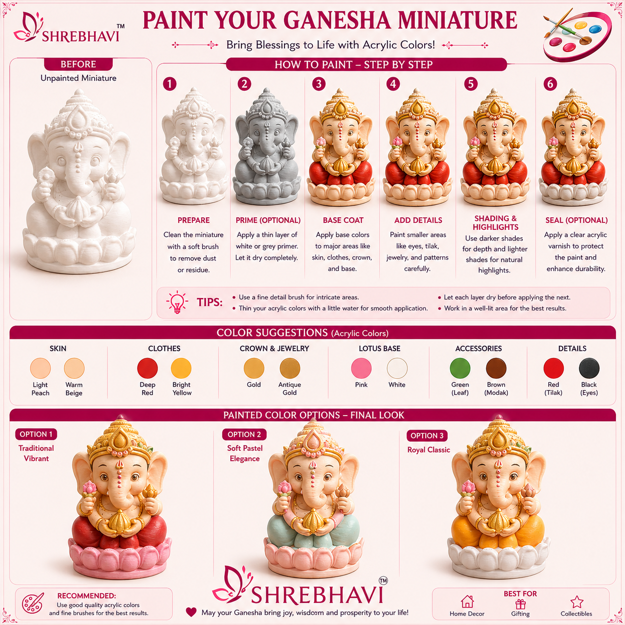 Cute Ganesha 3D Printed Miniature