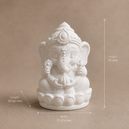 Cute Ganesha 3D Printed Miniature