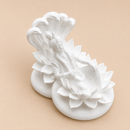 Lord Vishnu on Sheshnag 3D printed miniature figurine for resin art embedding by Shrebhavi