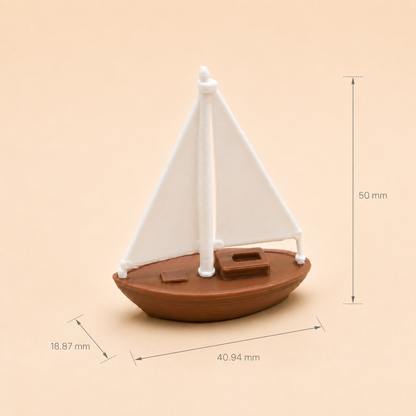 Detailed sailboat miniature model decorative collectible by Shrebhavi