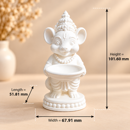 3D printed Mushak holding bowl miniature figurine for resin art and epoxy craft projects