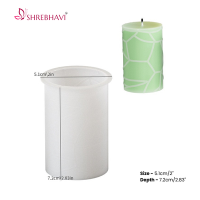 Cylindrical Texture Candle Mold