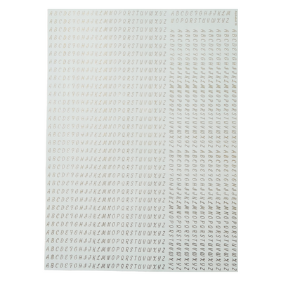 A4 Embossed Sticker Sheet D126 for scrapbooking, journaling and resin art crafts