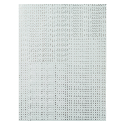 A4 Embossed Sticker Sheet D127 for scrapbooking, journaling and resin art crafts