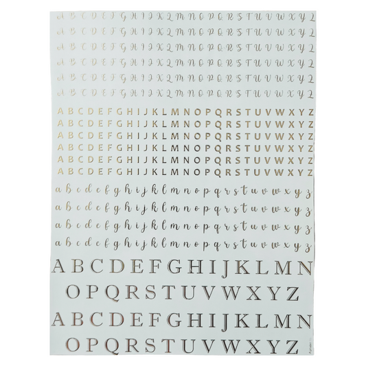 A4 Embossed Stickers - D128