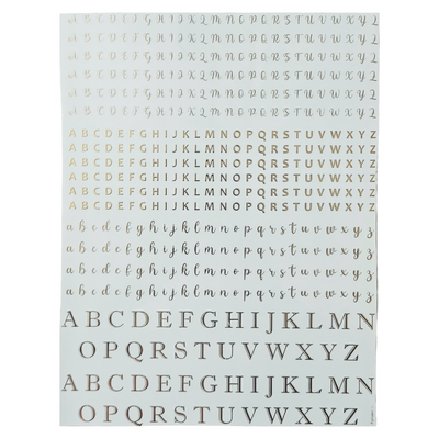 A4 Embossed Sticker Sheet D128 for resin art, scrapbooking and DIY crafts