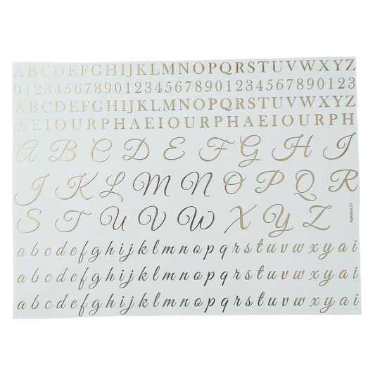 A4 Embossed Stickers - D129