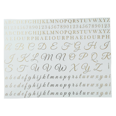 A4 Embossed Sticker Sheet D129 for scrapbooking, journaling and resin art crafts