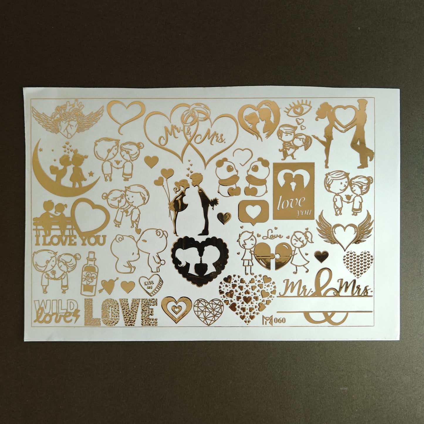 A5 Embossed Stickers - D30