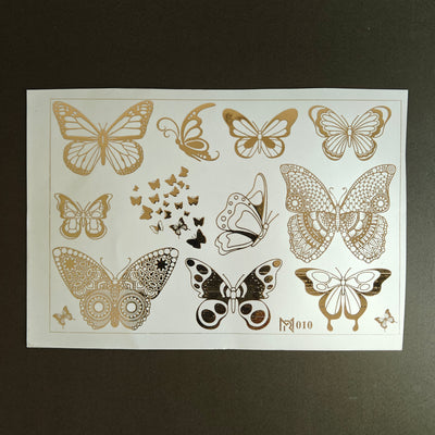 A5 Embossed Stickers Sheet D33 for scrapbooking, journaling and resin art crafts