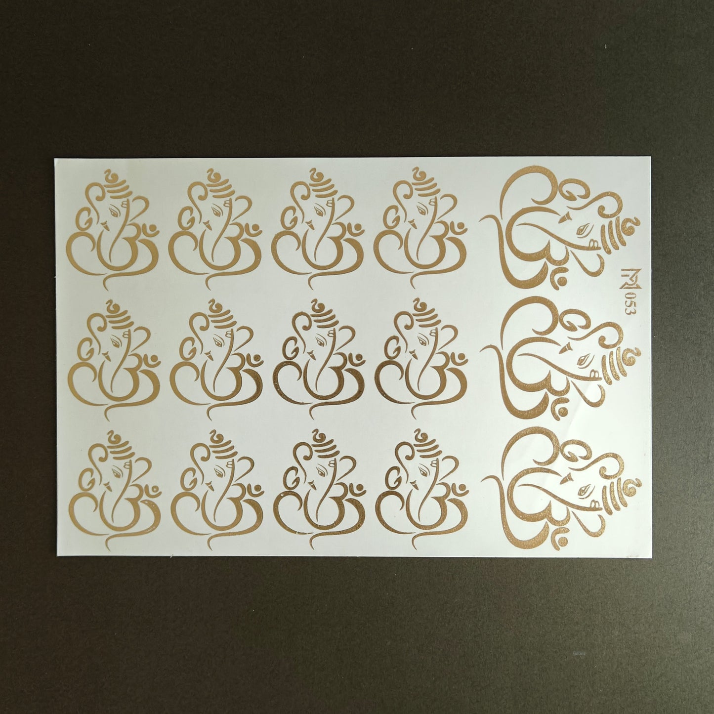 A5 Embossed Stickers - D36