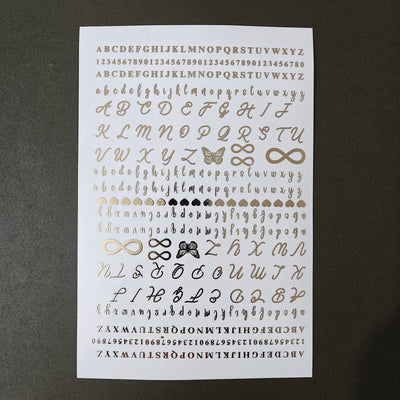 A5 Embossed Stickers - D40