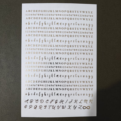 A5 Embossed Stickers - D41