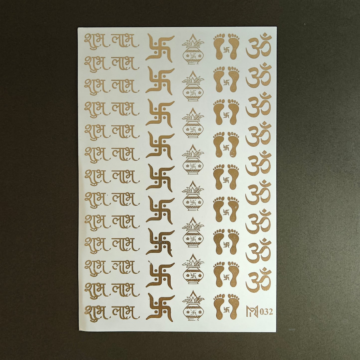 A5 Embossed Stickers - D46