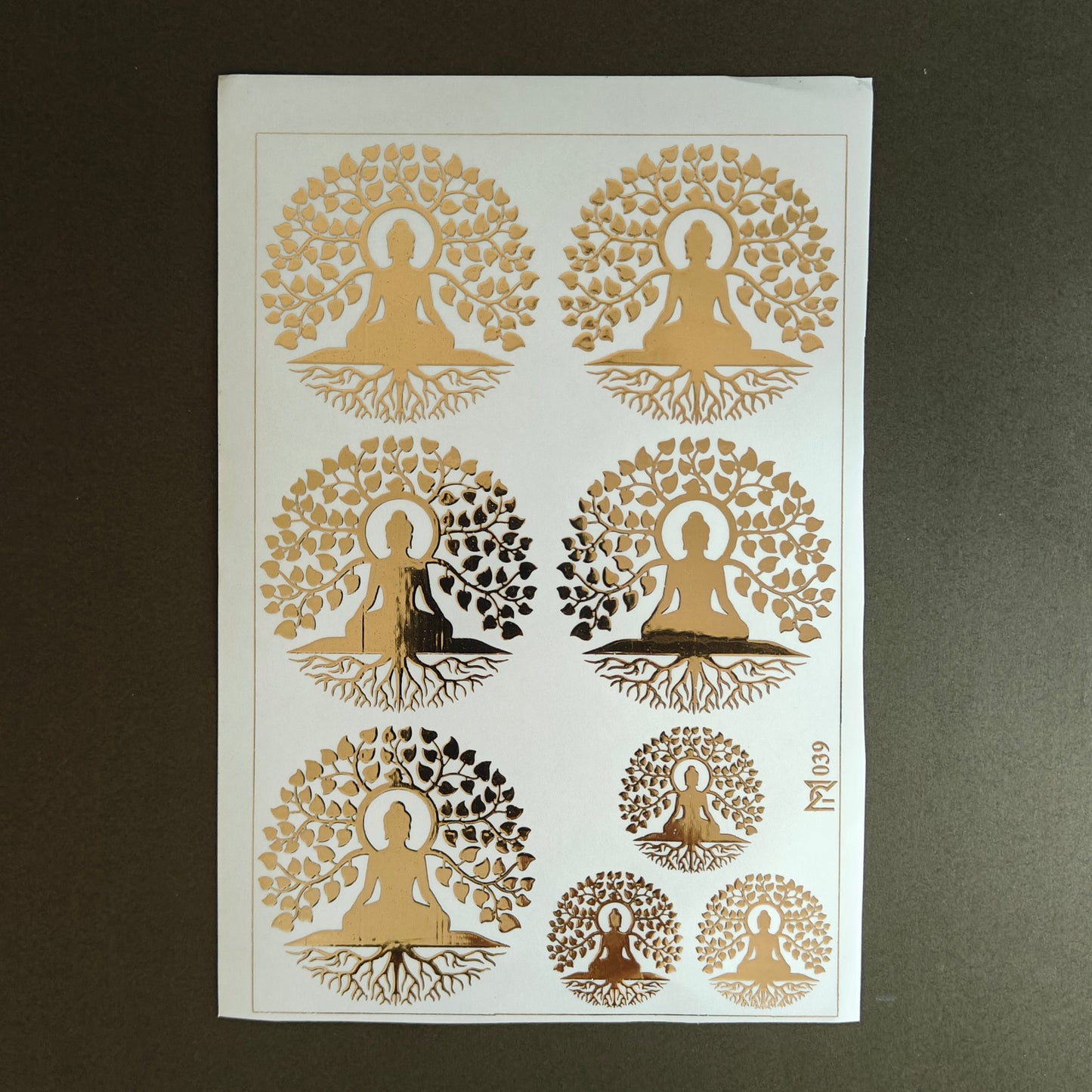 A5 Embossed Stickers - D47