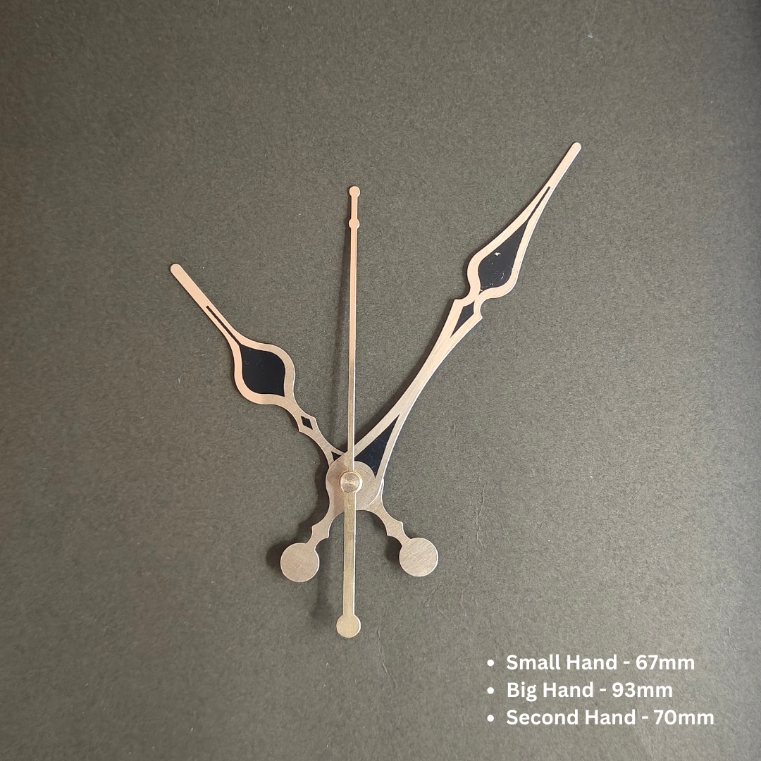 Gold/Black Clock Hands (D6) – Shrebhavi Resin Art Material Shop