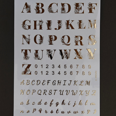 A5 Embossed Stickers - D69