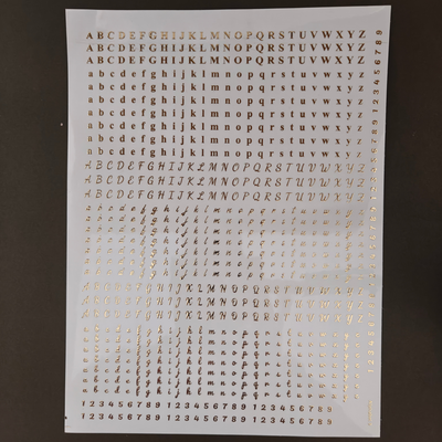 A4 Embossed Stickers - D72