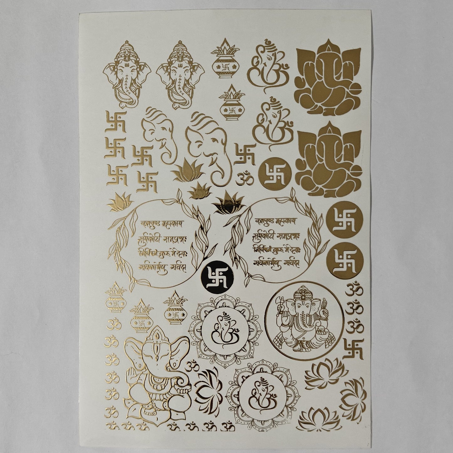 A5 Embossed Stickers - D78