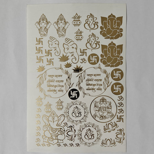 A5 Embossed Stickers - D78