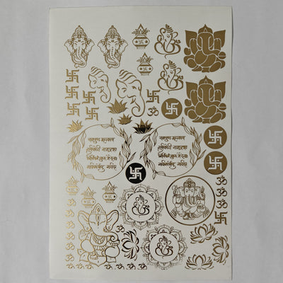 A5 Embossed Stickers Sheet D78 for resin art, scrapbooking, and journaling crafts