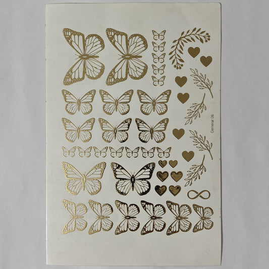 A5 Embossed Stickers - D83