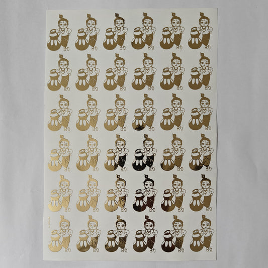 A4 Embossed Stickers - D89