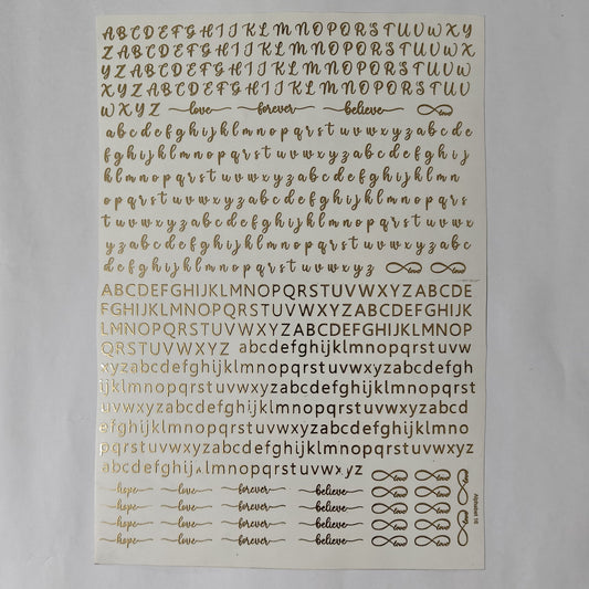 A4 Embossed Stickers - D92