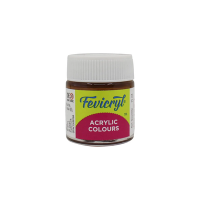 Fevicryl Acrylic Colour - Burnt Sienna (15ml)