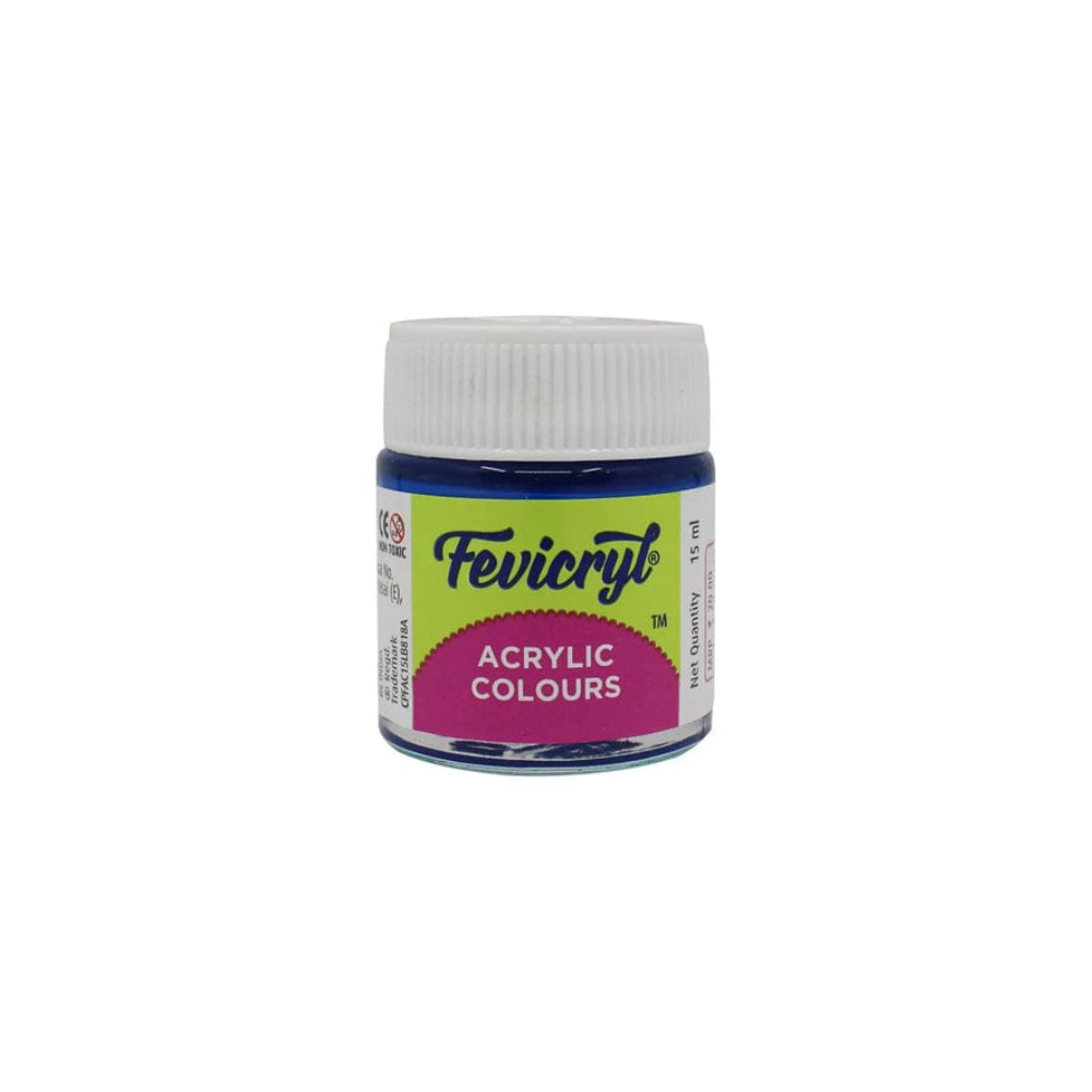 Fevicryl Acrylic Colour - Cerulean Blue (15ml)