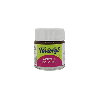 Fevicryl Acrylic Colour - Dark Brown (15ml)