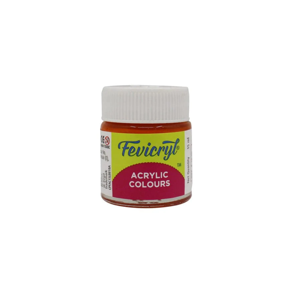 Fevicryl Acrylic Colour - Orange (15ml)