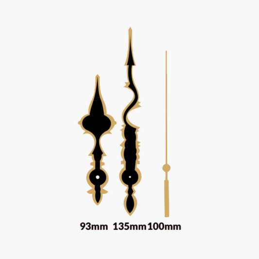 Gold/Black Clock Hands D14