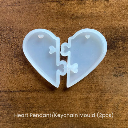 Heart Pendant/Keychain Mould (2pcs)