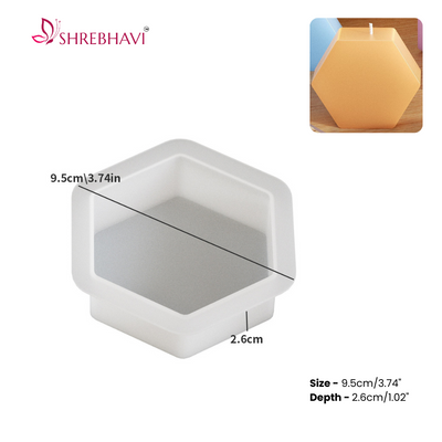 Hexagon Candle Mold - S